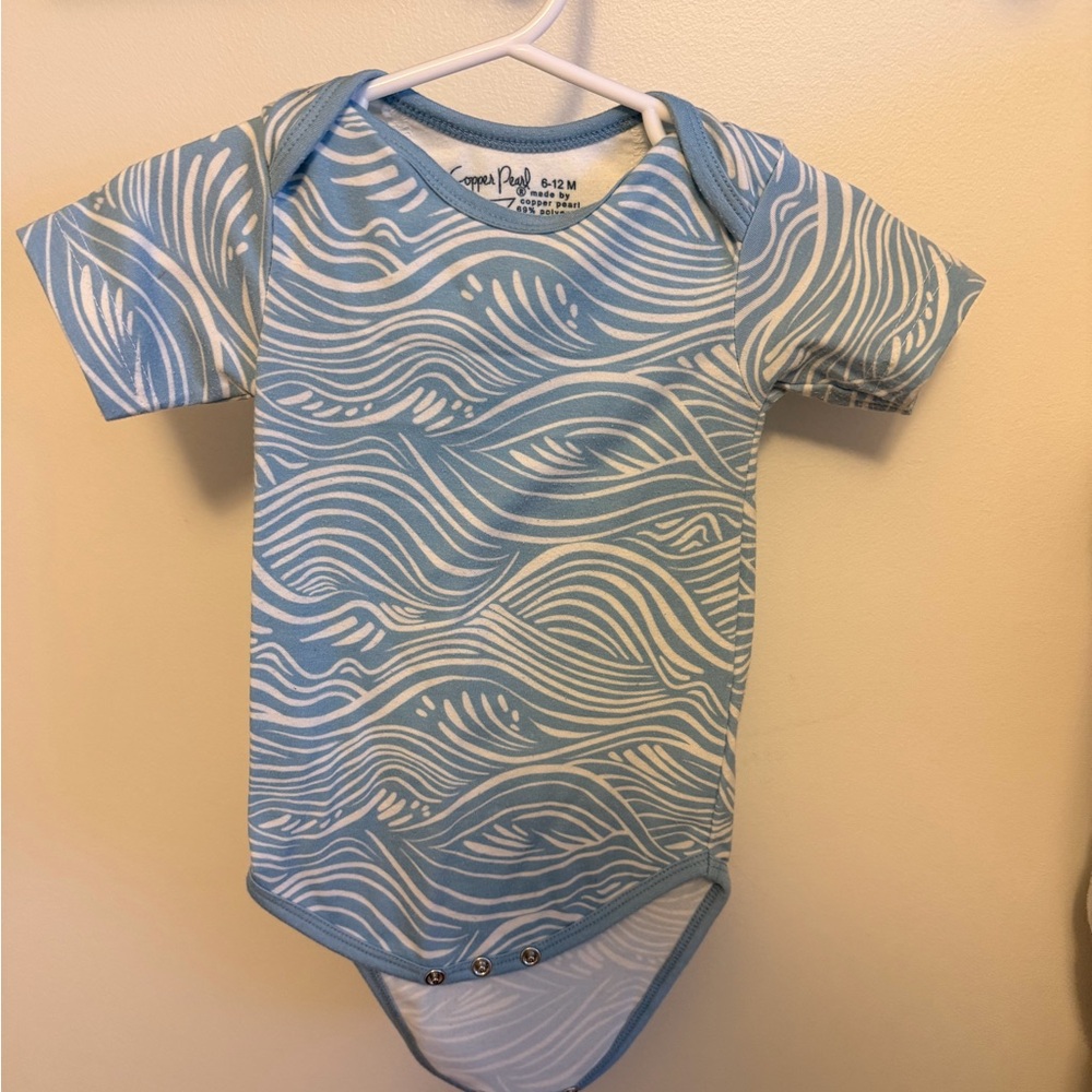 Copper Pearl 6-12M Blue wave one piece